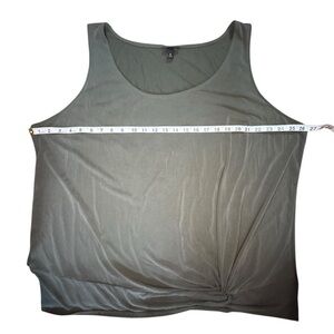 TORRID Olive Green knot  Tank Top 5 WT33